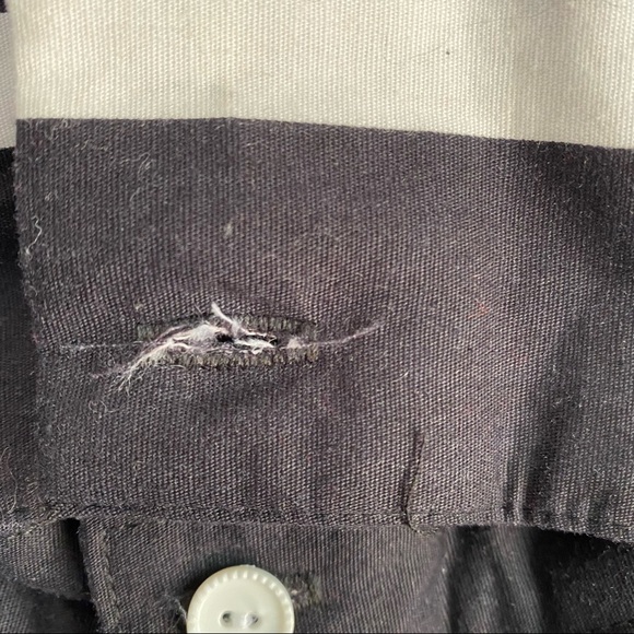 Vintage Lanz Originals Black White Button Midi Dress - Picture 7 of 10